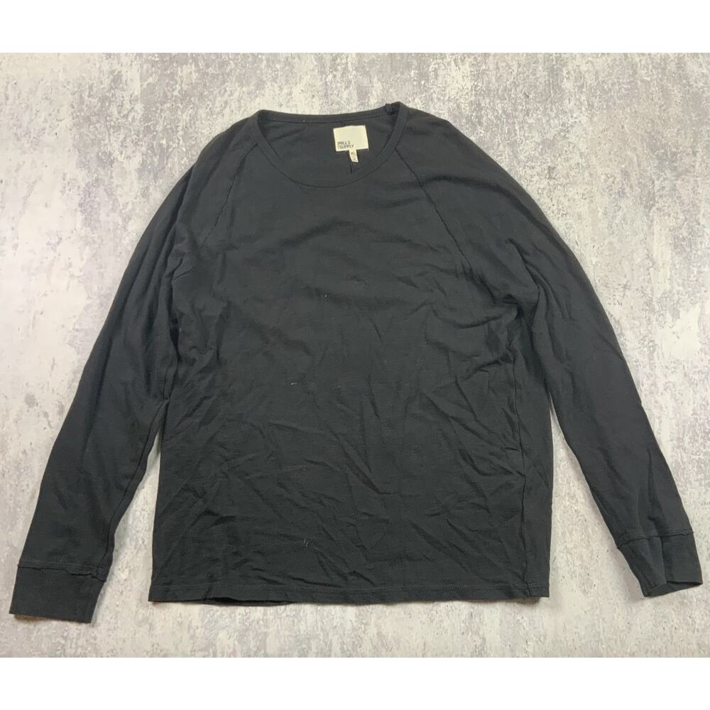 NWT Mills Supply T-Shirt Mens XL Black Vintage Weathered Fit Crewneck Casual